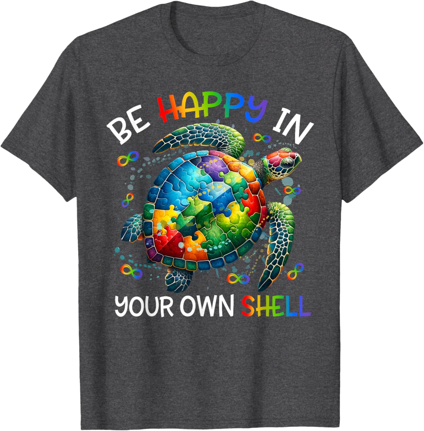 Puzzle Turtle Be Happy In Your Own Shell Autism Awareness