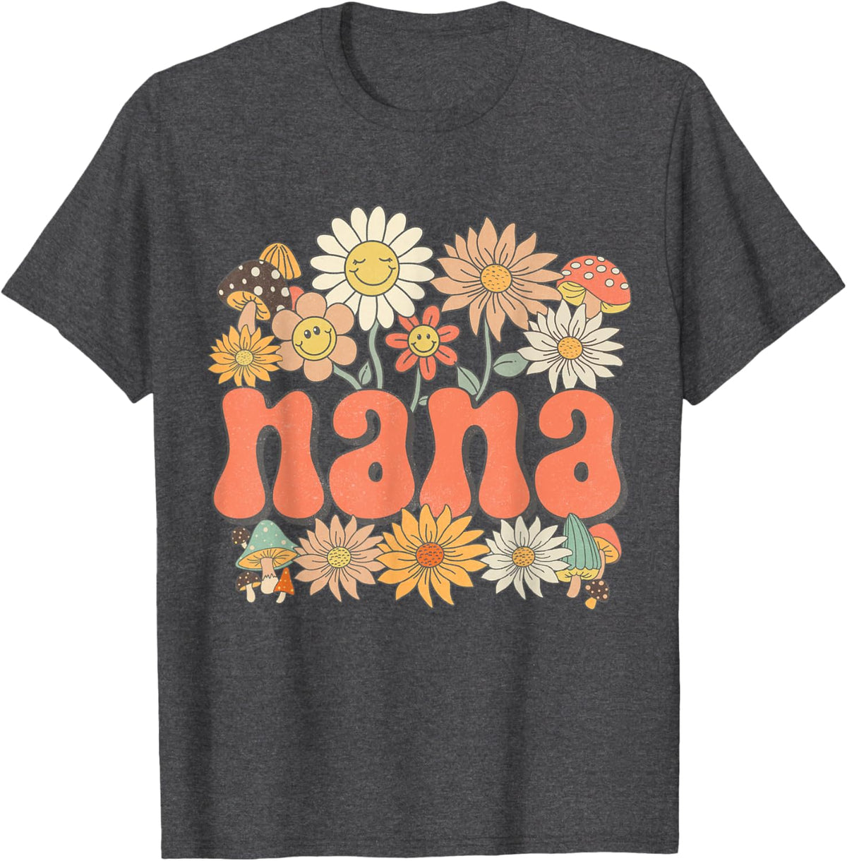Groovy Nana Floral Hippie Retro Daisy Flower Mother's Day