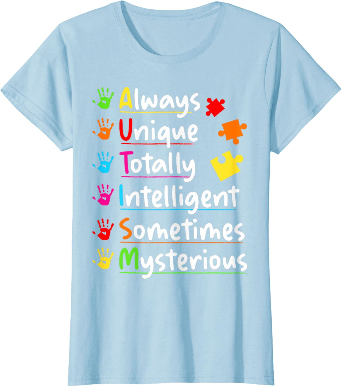 Always Unique Autism Awareness Totally Intelligent Kids