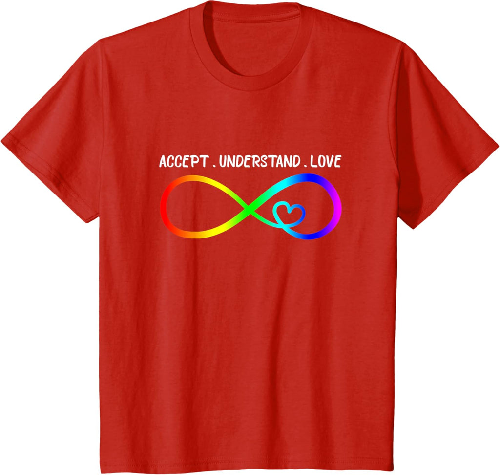 Accept Understand Love Heart Infinity Autism Awareness