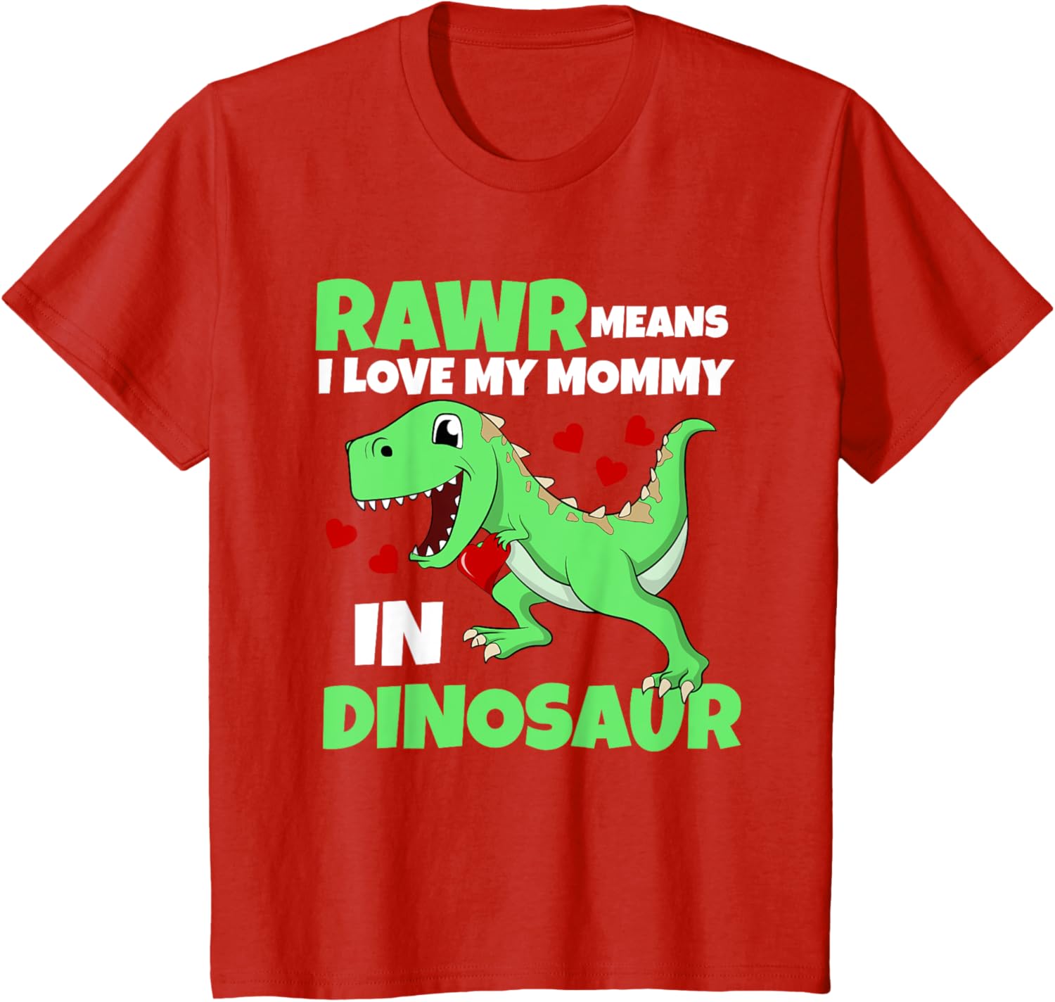 Kids I Love My Mommy Rawr Dinosaur Mom Mother's Day Toddler Boy Mother Shirt