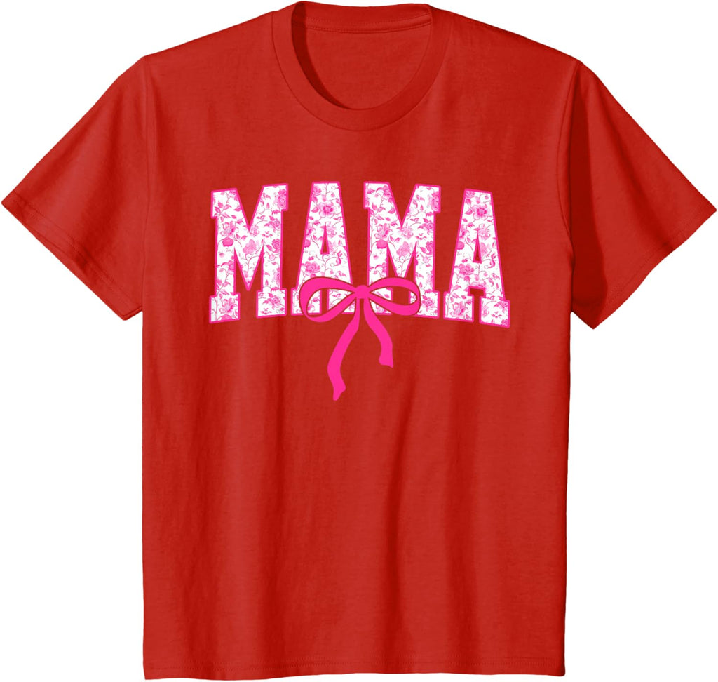 Coquette Pink Chinoiserie Mama Floral Bow Mom Mothers Day