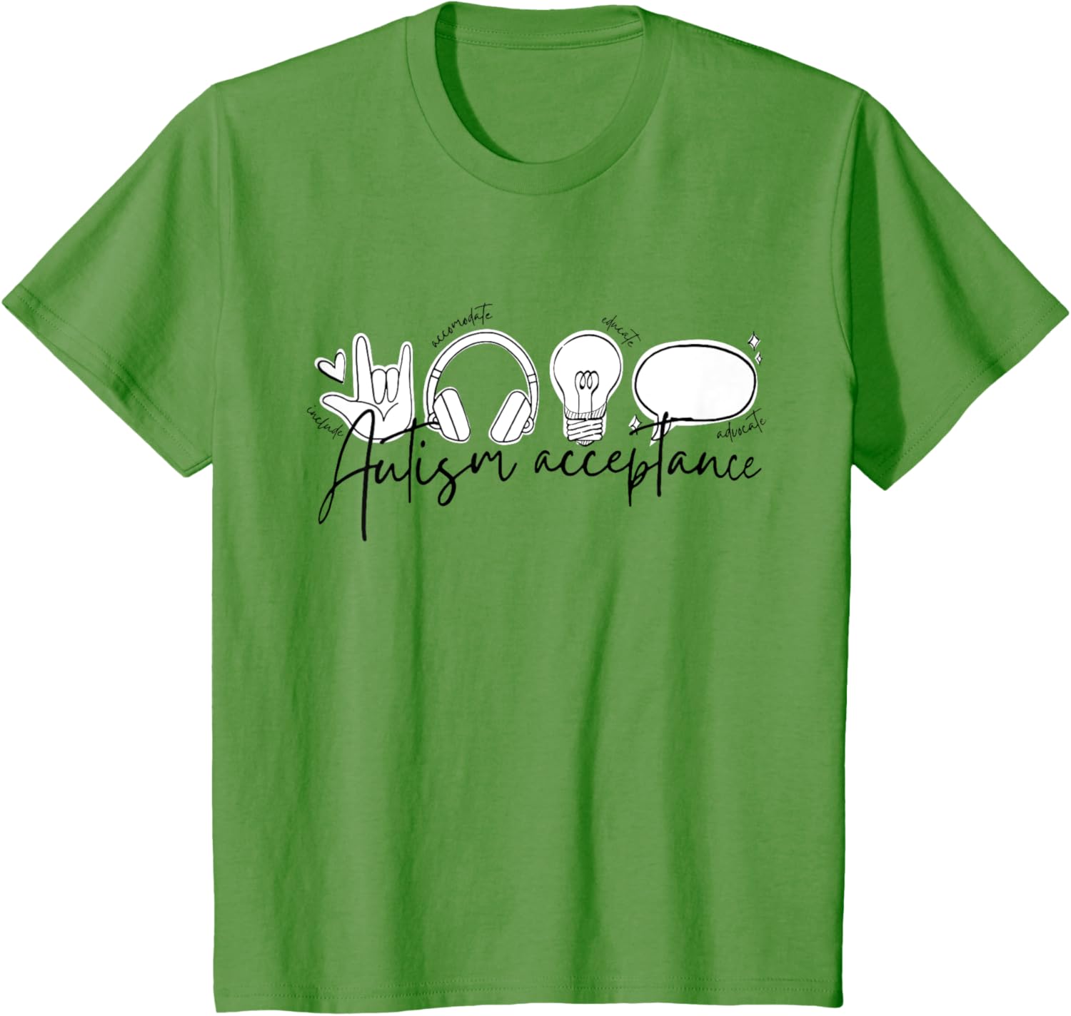 Autism Awareness Acceptance Shirt Support Mom Women Kid