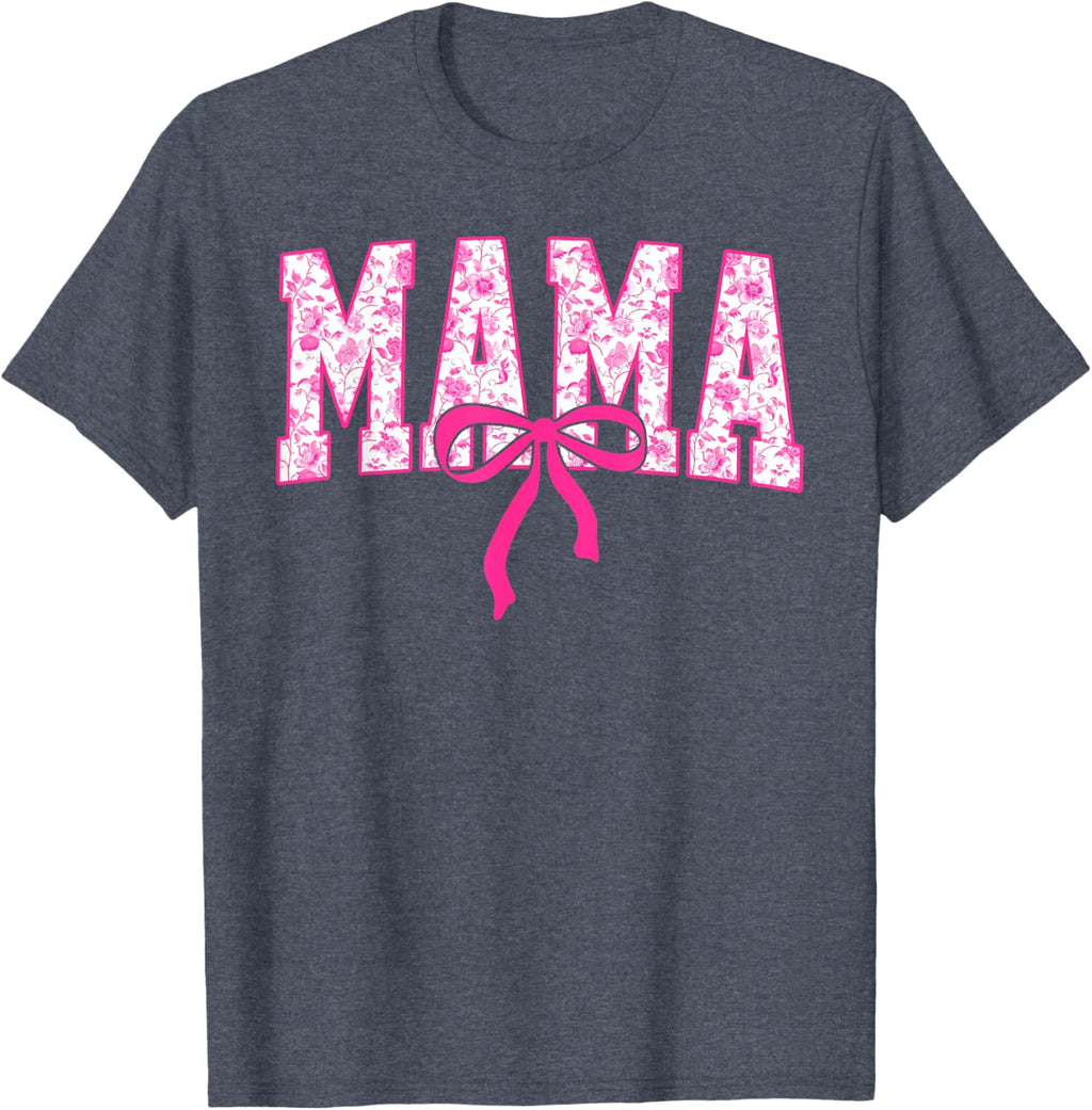 Coquette Pink Chinoiserie Mama Floral Bow Mom Mothers Day