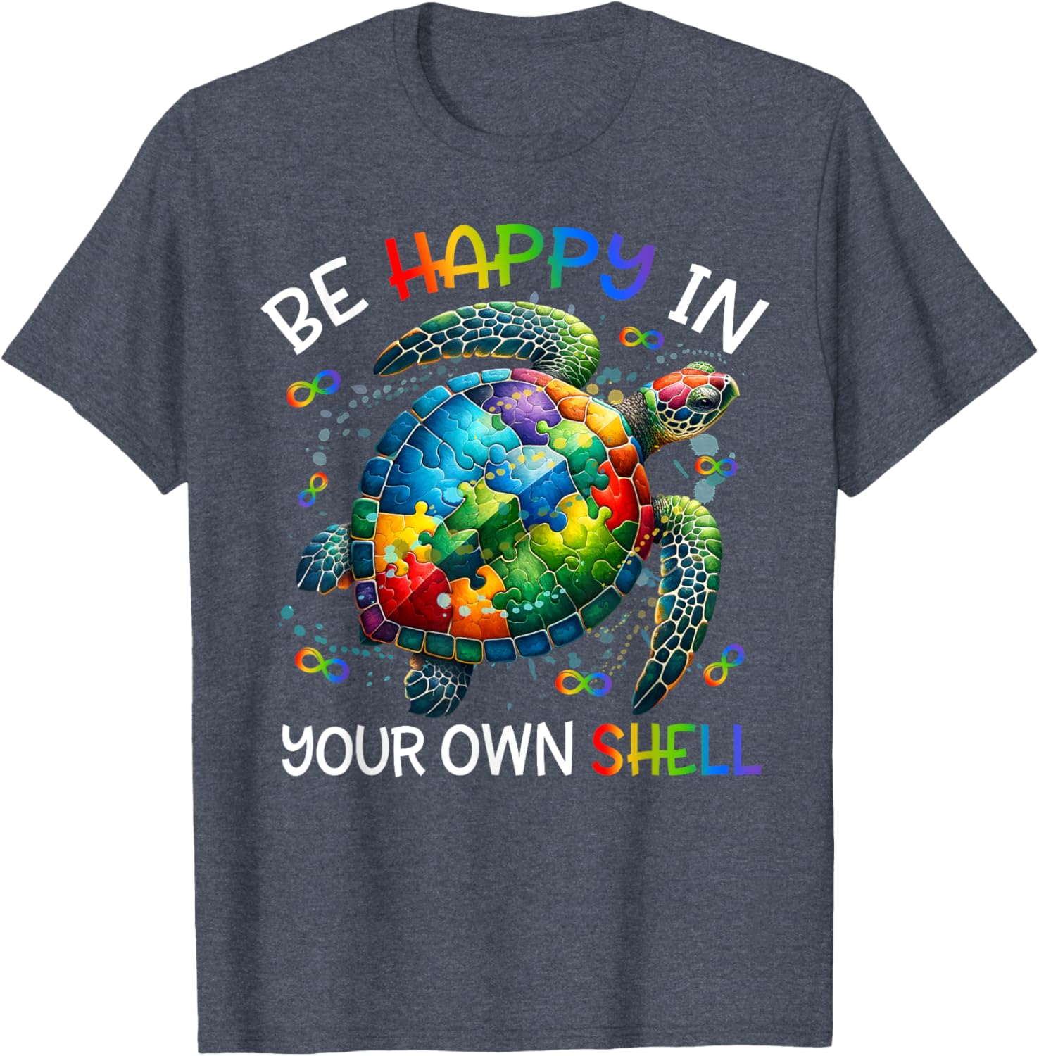 Puzzle Turtle Be Happy In Your Own Shell Autism Awareness