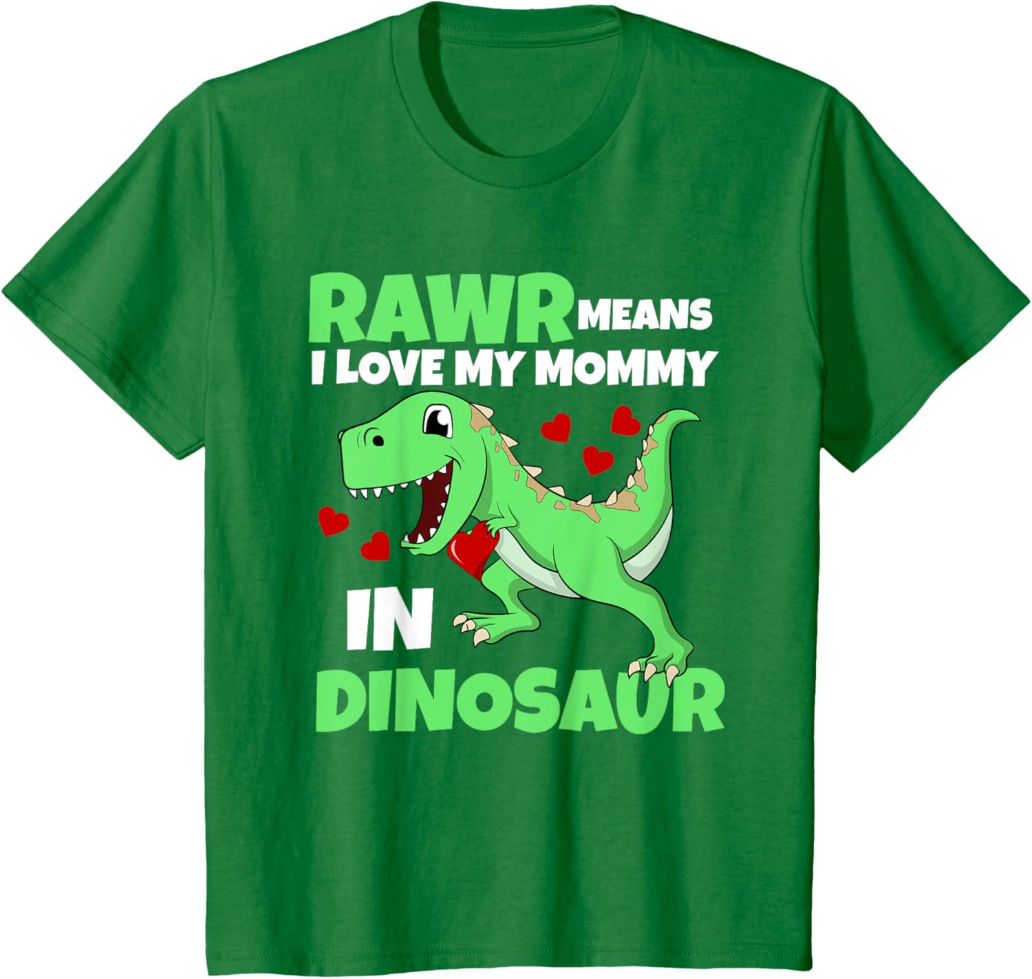 Kids I Love My Mommy Rawr Dinosaur Mom Mother's Day Toddler Boy Mother Shirt