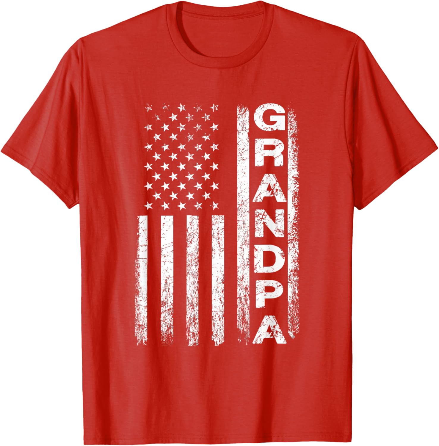 Grandpa Vintage American Flag Father's Day 4th of July Papa