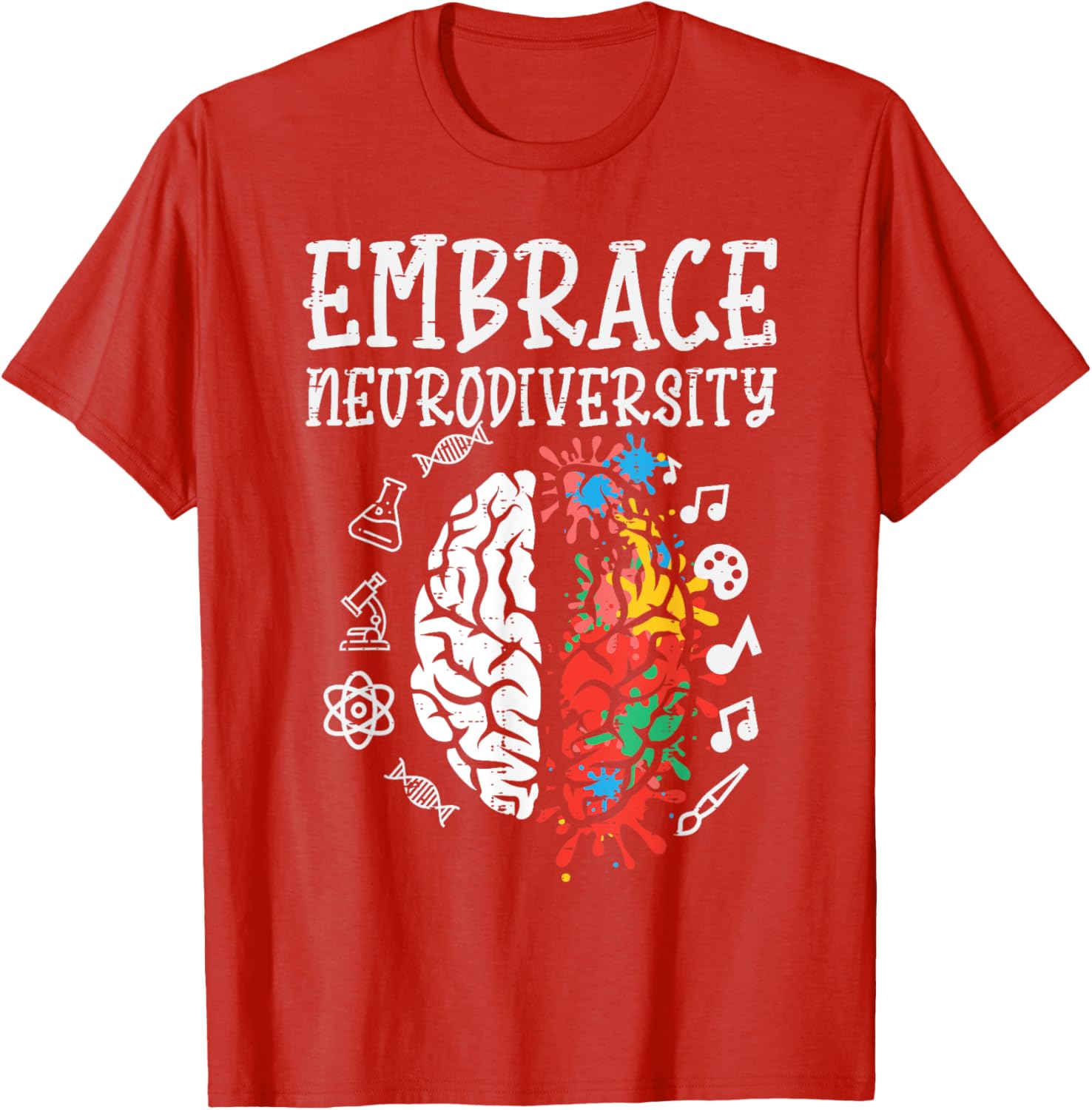 Embrace Neurodiversity Autism Awareness ASD Men Women Kids