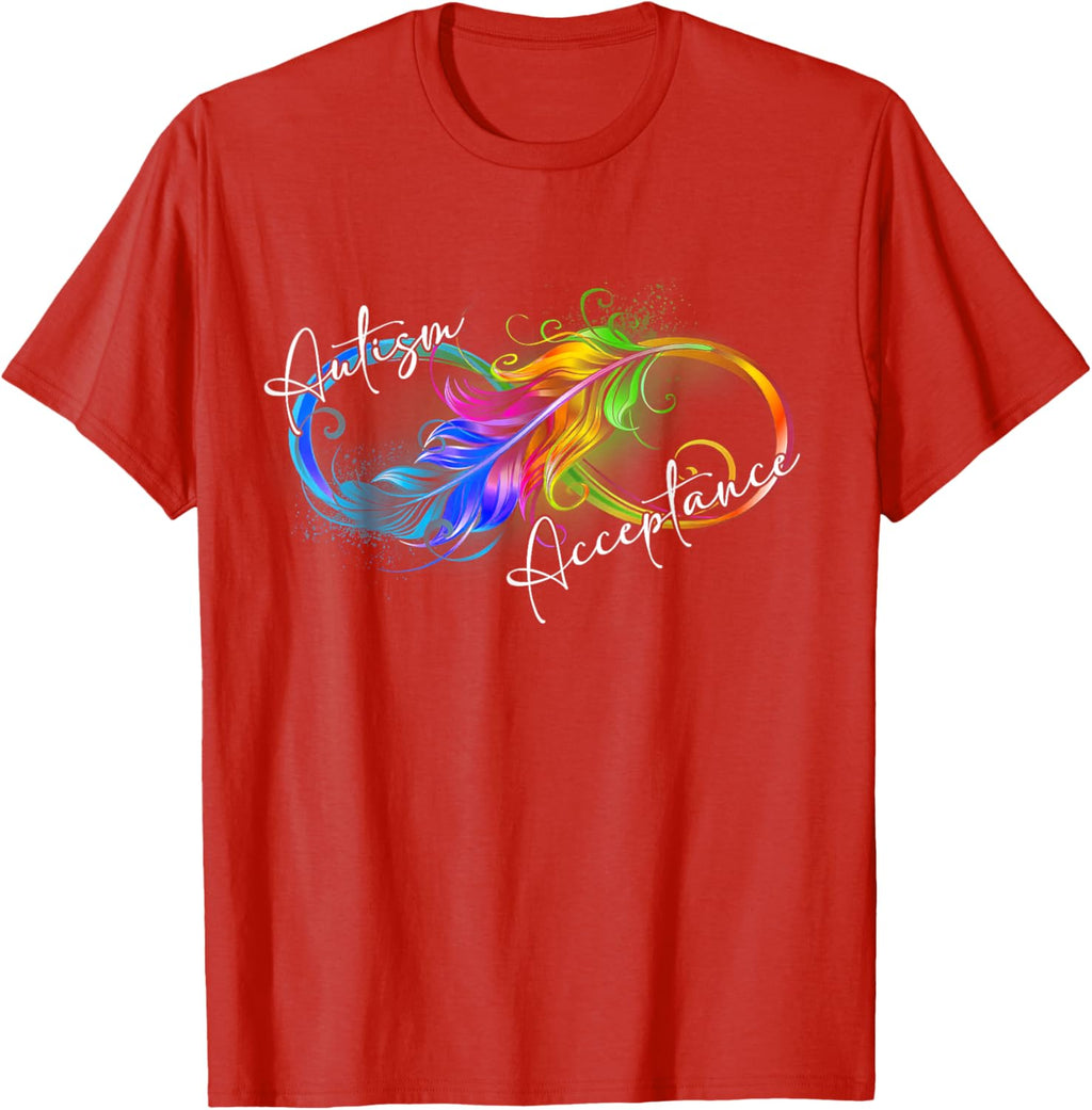 Autism Red Instead Infinity Symbol Autistic Acceptance