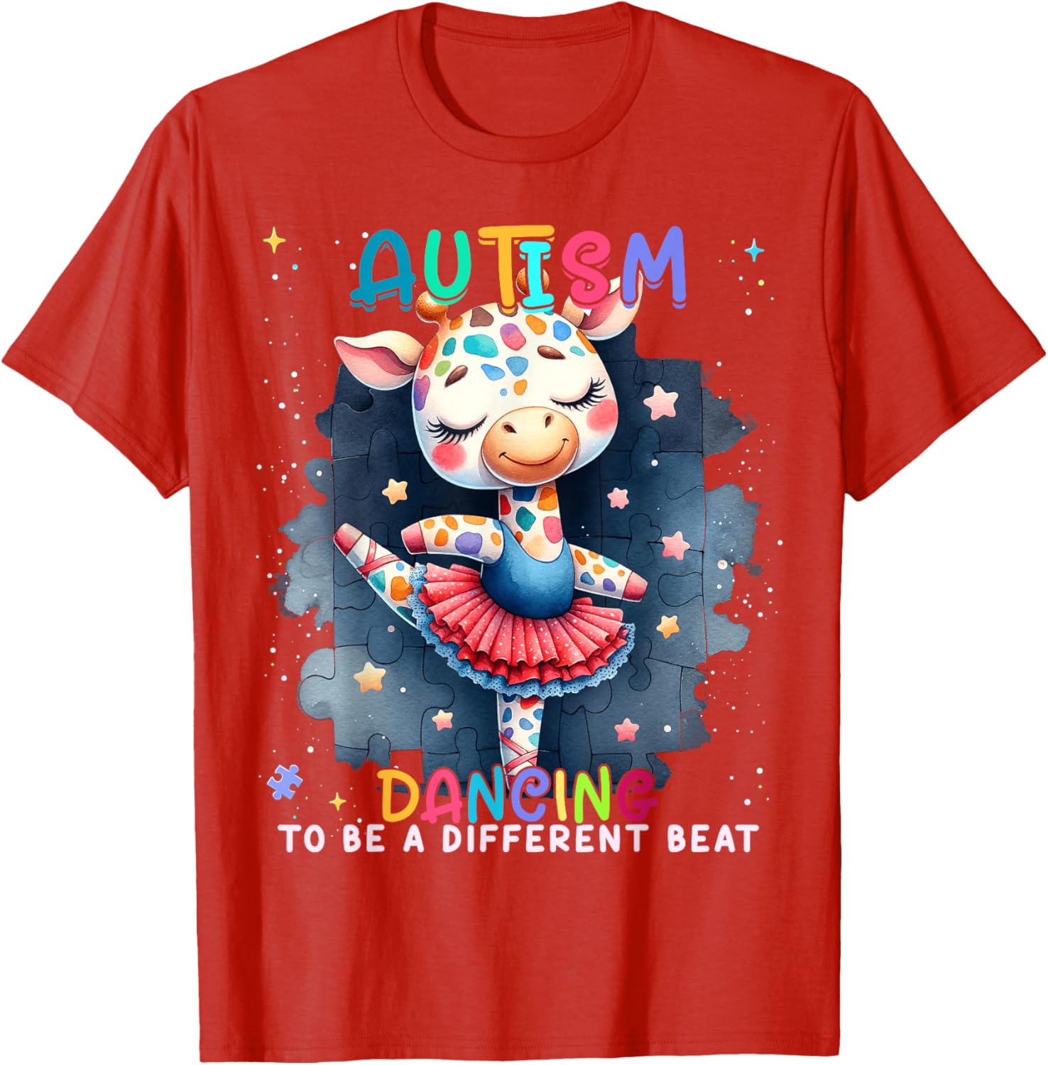 Autism Awareness Cute Unicorn Dancing To A Different Beat