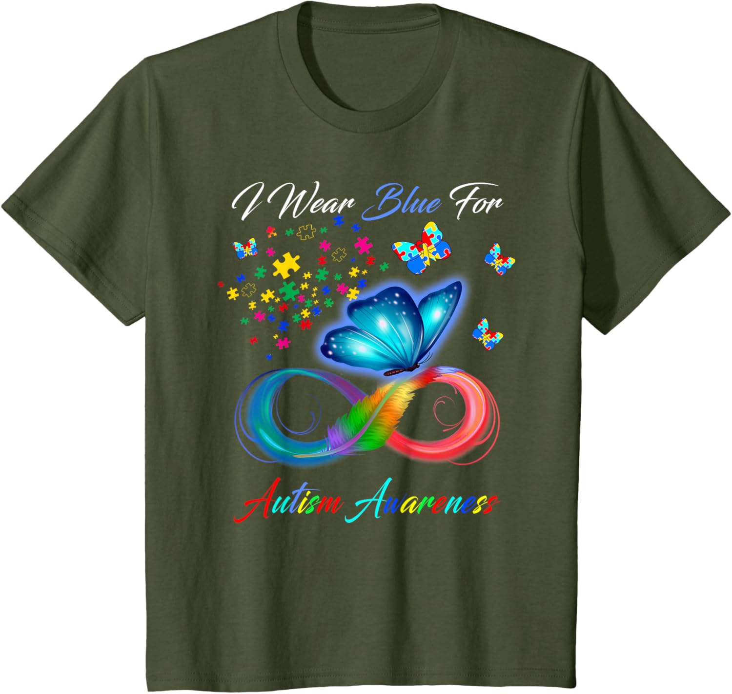 I Wear Blue For Autism Awareness - Autism Awareness Month