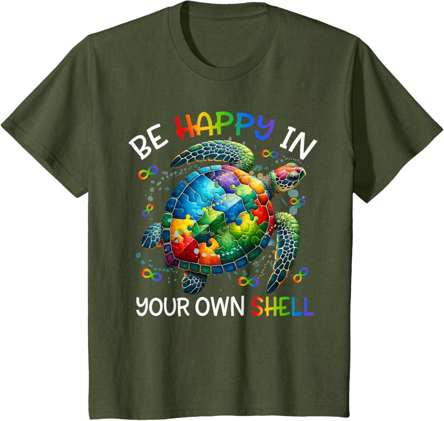 Puzzle Turtle Be Happy In Your Own Shell Autism Awareness