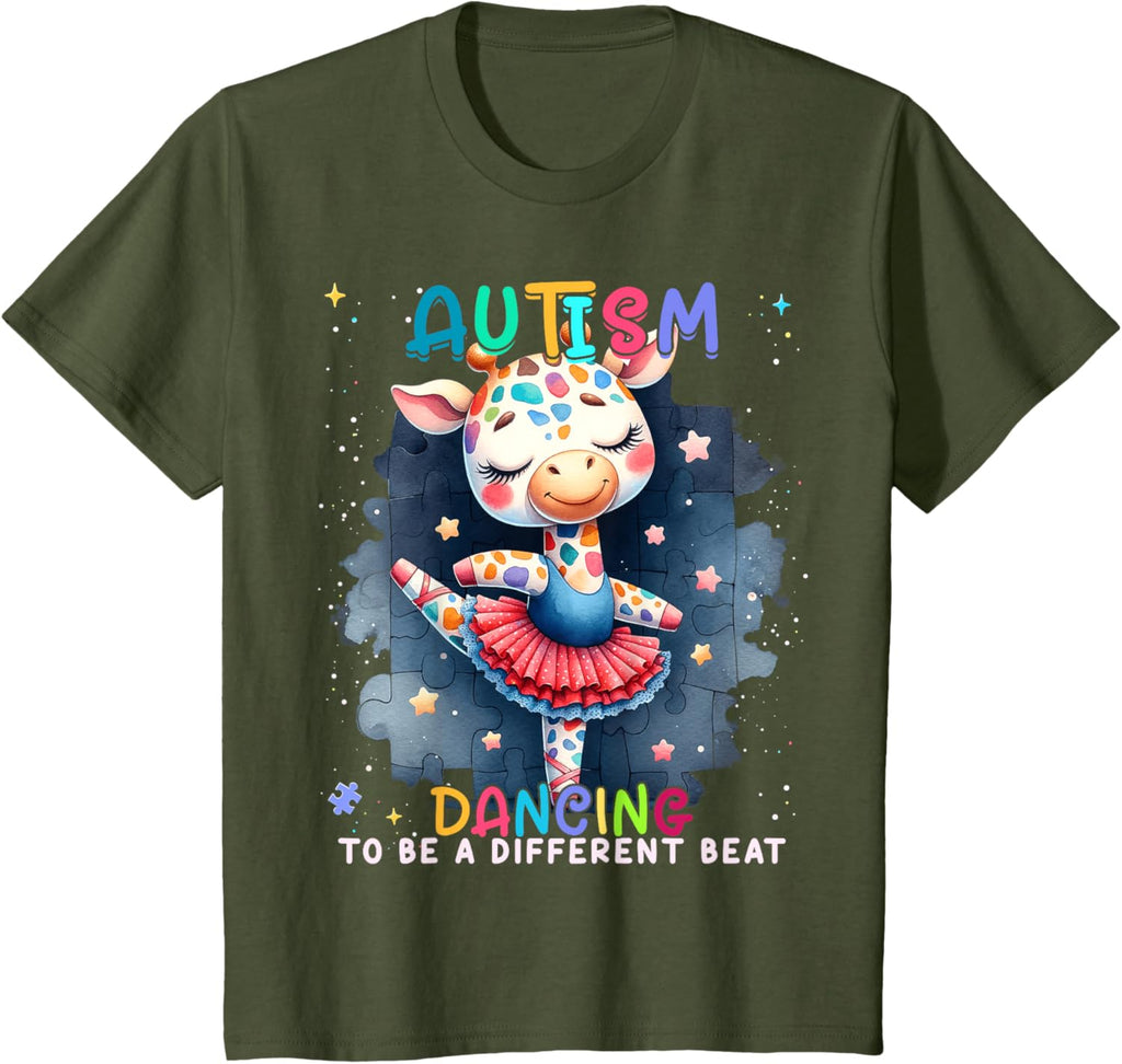 Autism Awareness Cute Unicorn Dancing To A Different Beat