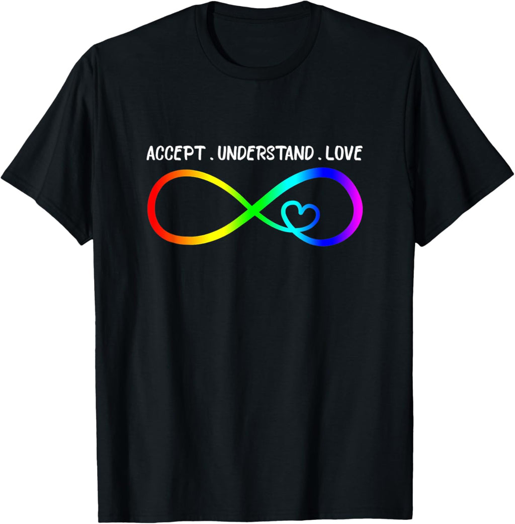 Accept Understand Love Heart Infinity Autism Awareness