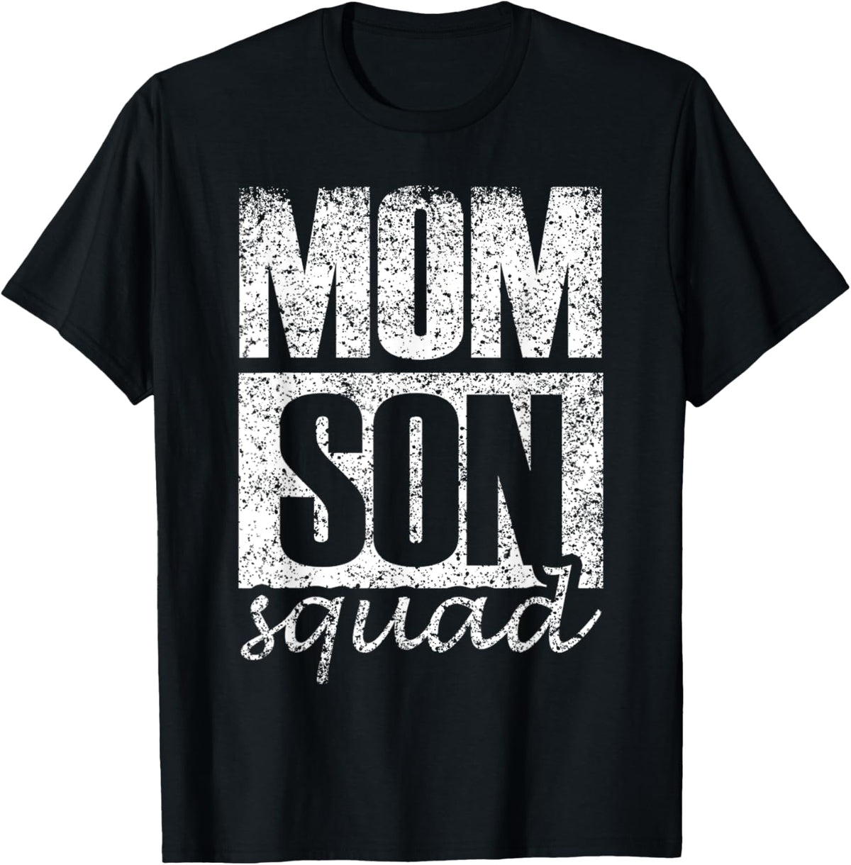 Mama Mom Son Mothers Day Love Mama Mommy Son Squad Mother's Day Matching Mom Sons Mother Son T-Shirt, Small, Black