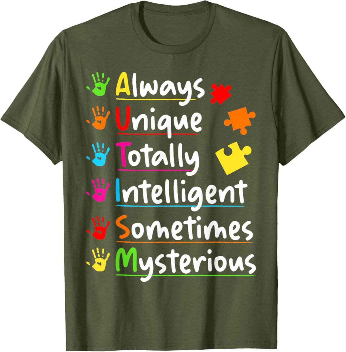 Always Unique Autism Awareness Totally Intelligent Kids