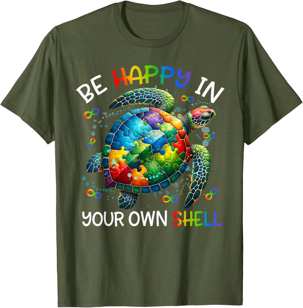 Puzzle Turtle Be Happy In Your Own Shell Autism Awareness