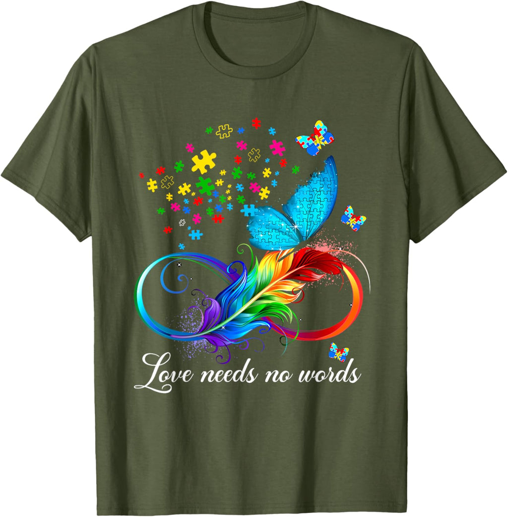 Love Needs No Words Autism Kids Mom Support Autism Awareness