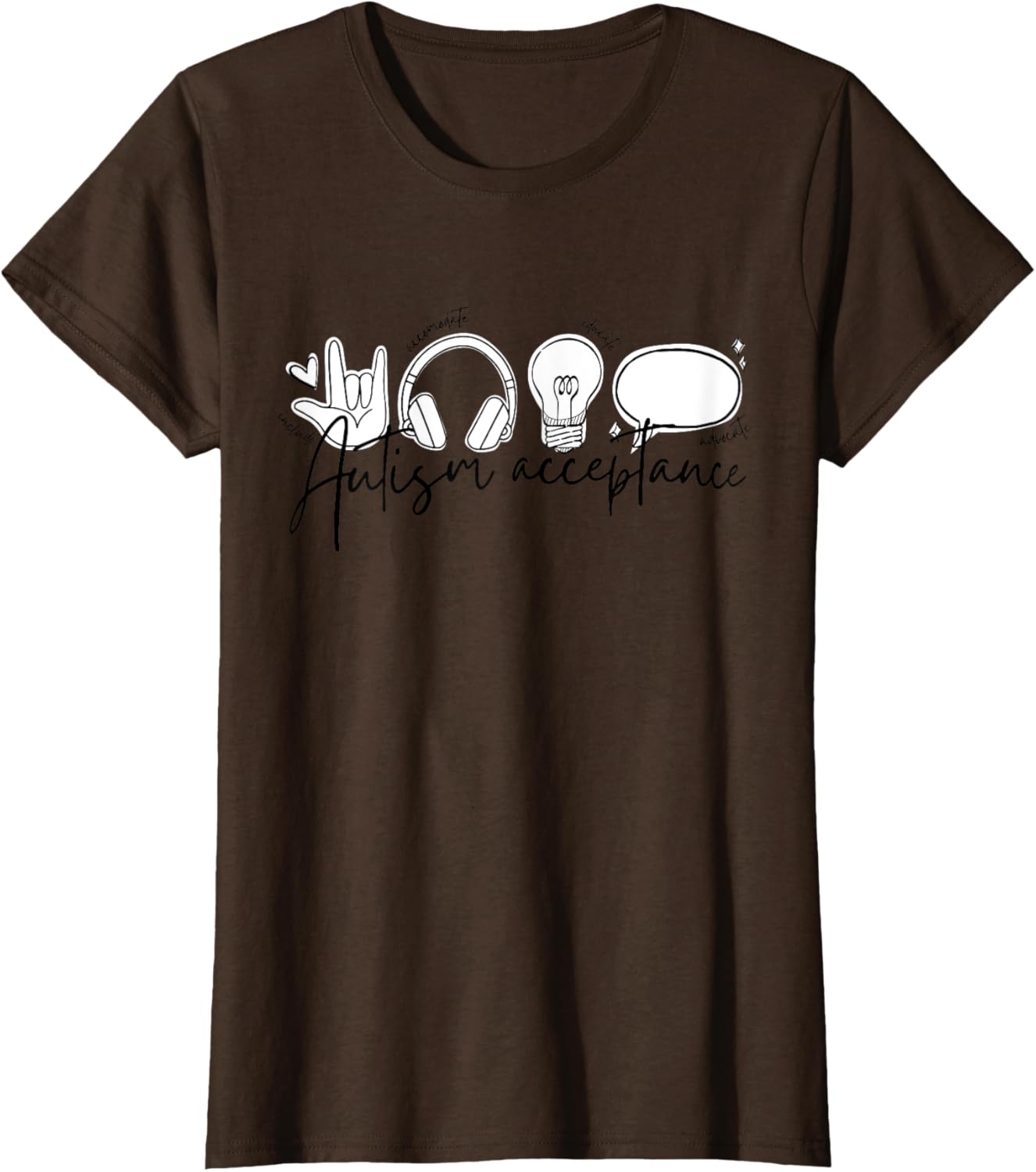 Autism Awareness Acceptance Shirt Support Mom Women Kid