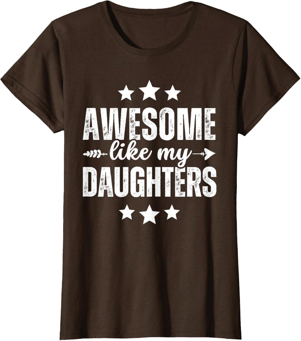 Awesome Like My Daughters Funny Fathers Day Dad Vintage
