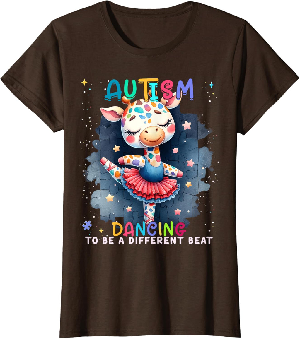 Autism Awareness Cute Unicorn Dancing To A Different Beat