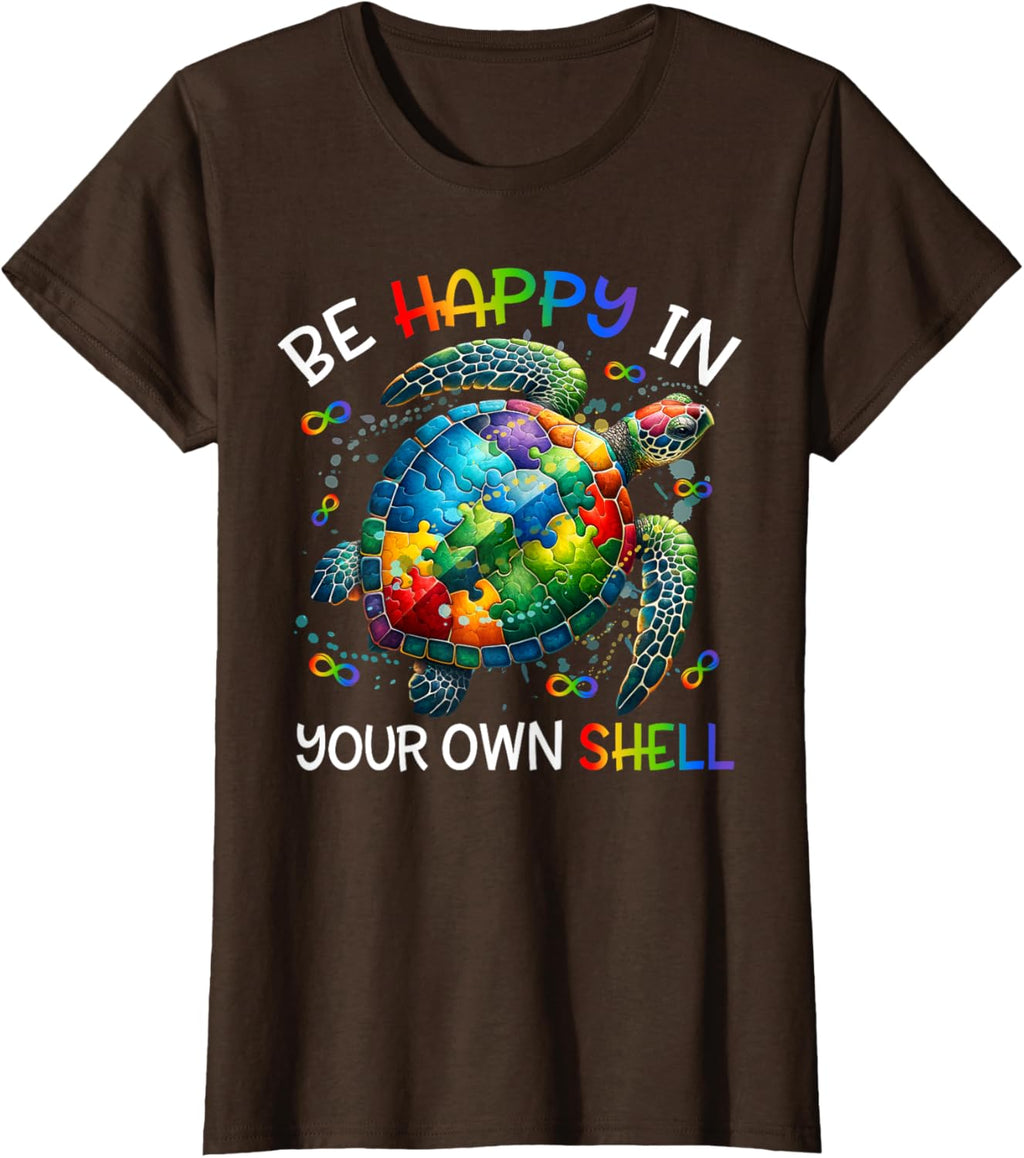 Puzzle Turtle Be Happy In Your Own Shell Autism Awareness