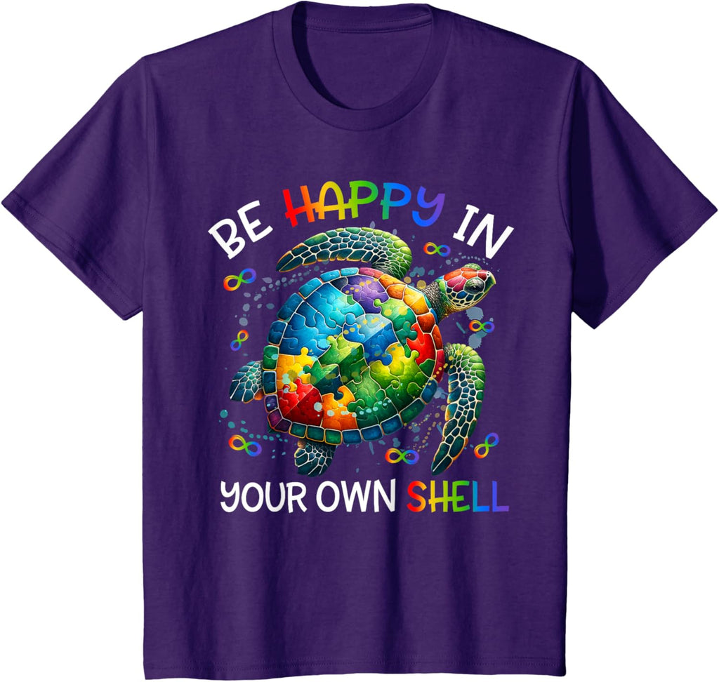 Puzzle Turtle Be Happy In Your Own Shell Autism Awareness