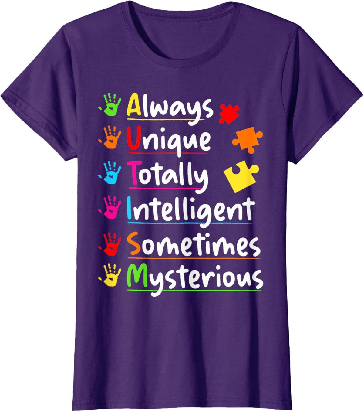 Always Unique Autism Awareness Totally Intelligent Kids