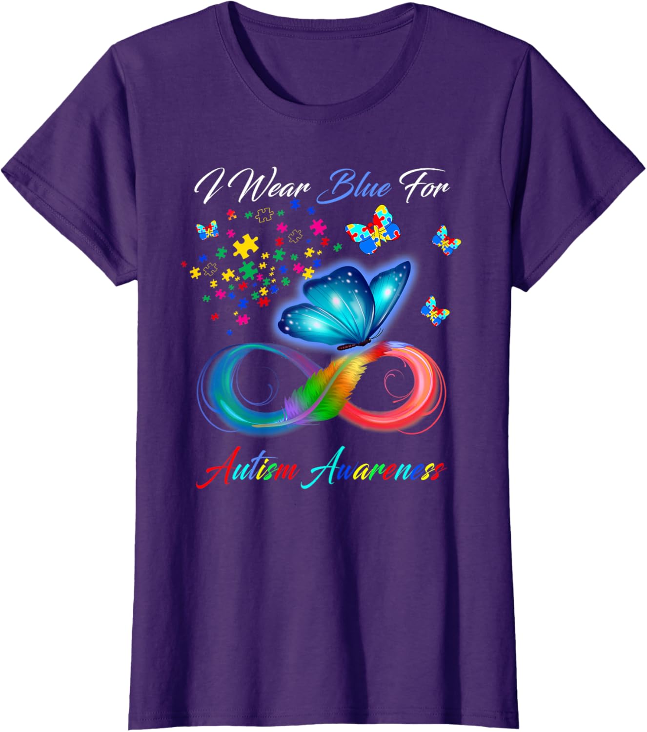 I Wear Blue For Autism Awareness - Autism Awareness Month