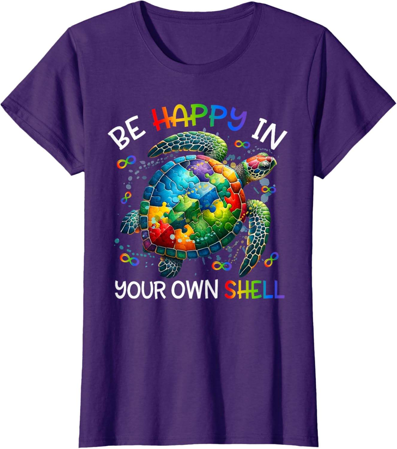 Puzzle Turtle Be Happy In Your Own Shell Autism Awareness