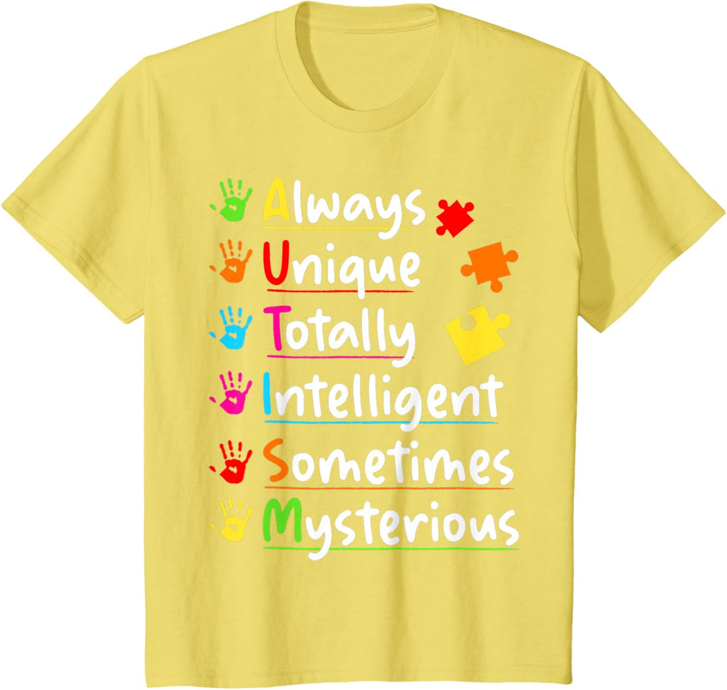 Always Unique Autism Awareness Totally Intelligent Kids