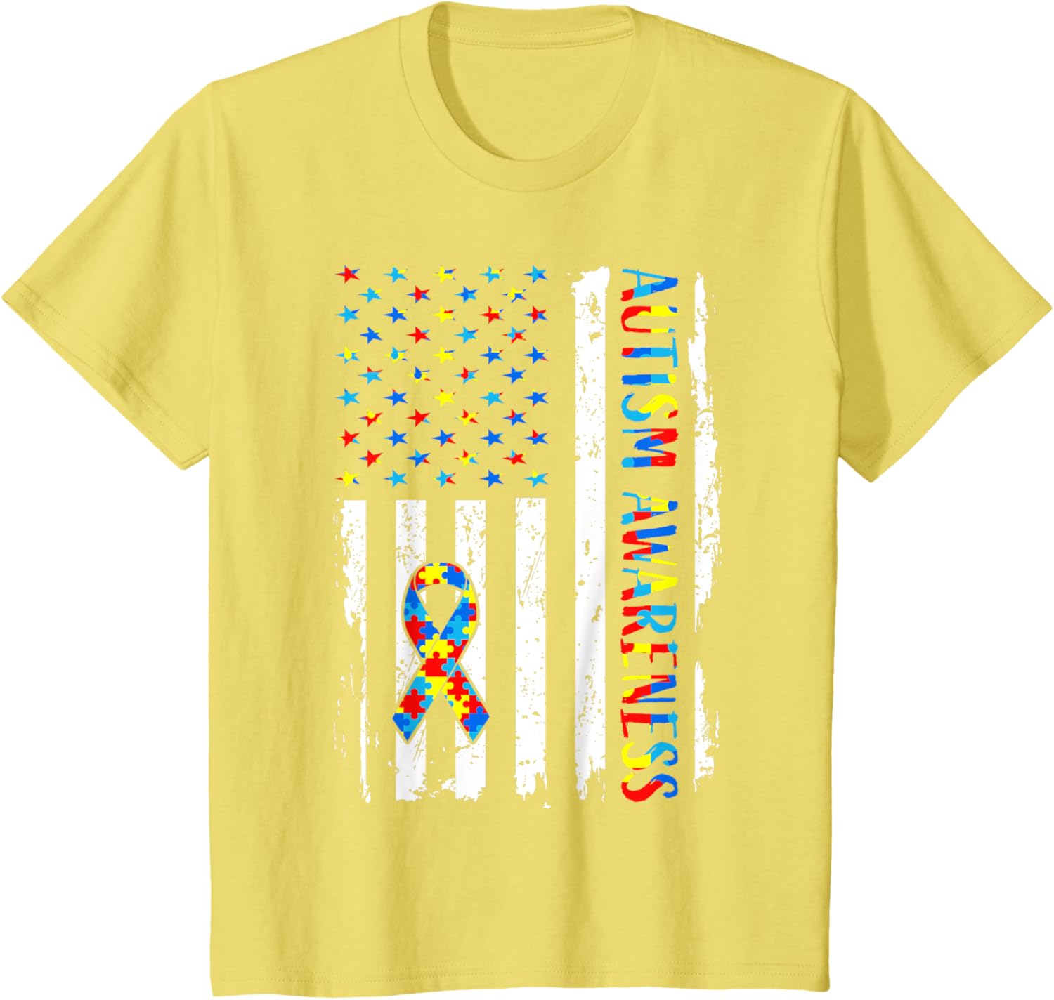 Autism Awareness Mom Dad USA flag Autistic Awareness Autism