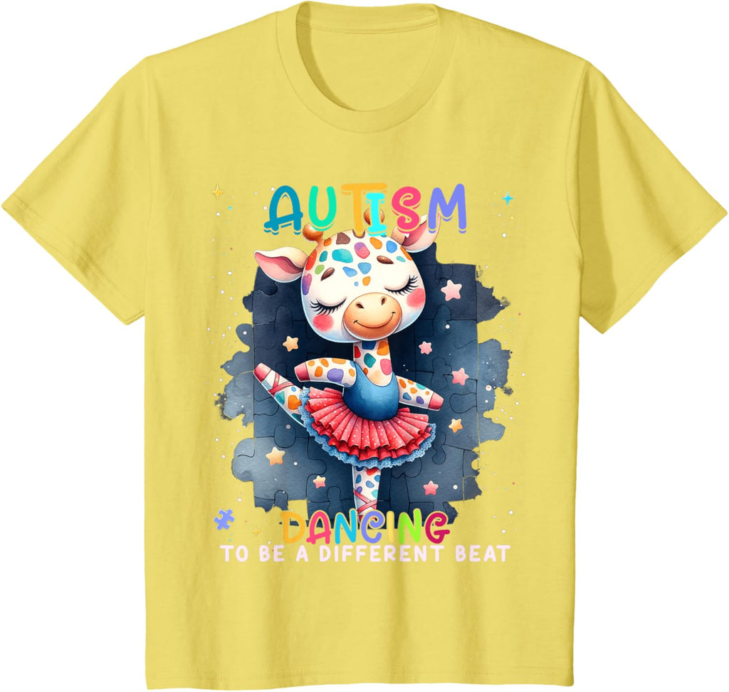 Autism Awareness Cute Unicorn Dancing To A Different Beat