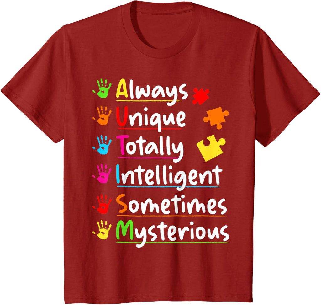Always Unique Autism Awareness Totally Intelligent Kids