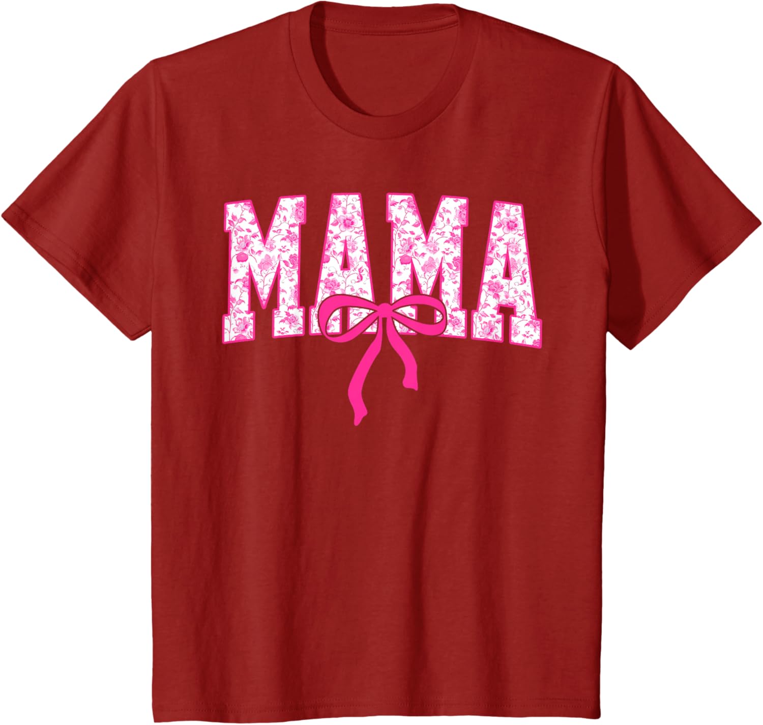 Coquette Pink Chinoiserie Mama Floral Bow Mom Mothers Day
