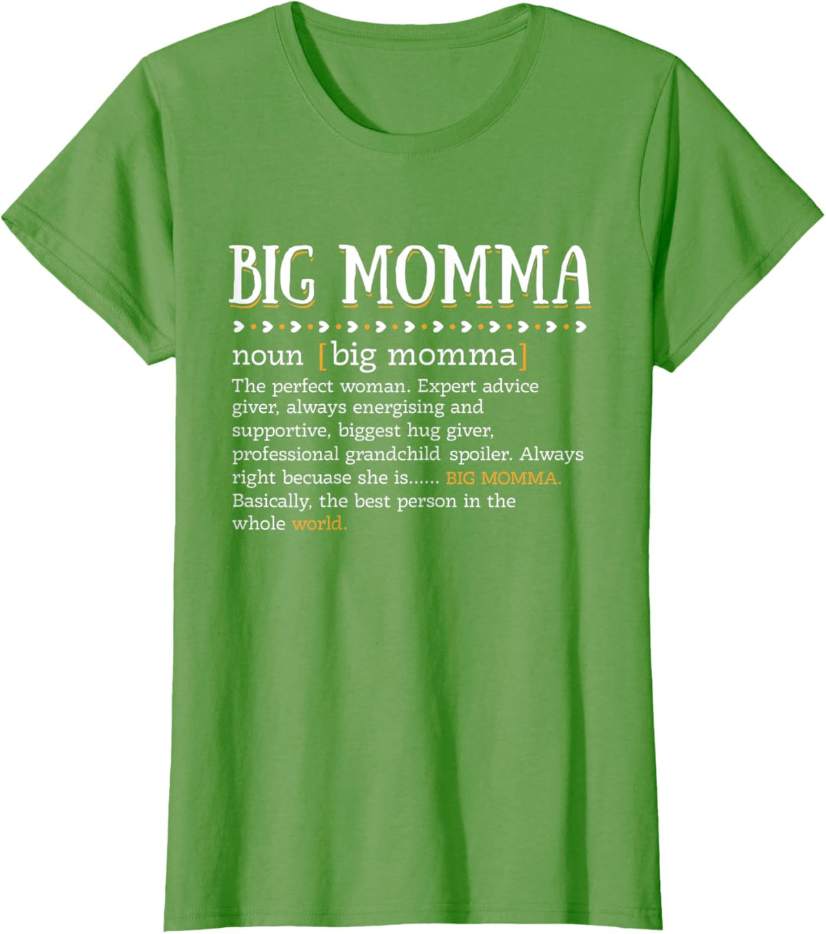 Womens Funny BIG MOMMA Definition Cute Mom Grandma Mother\u2019s Day