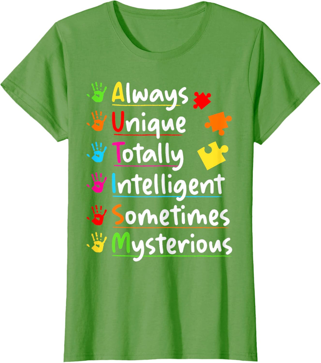 Always Unique Autism Awareness Totally Intelligent Kids
