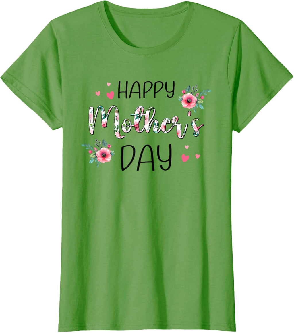 Happy Mothers Day Shirts for Women, Mom Tshirt Grandma Gift Mother Shirt