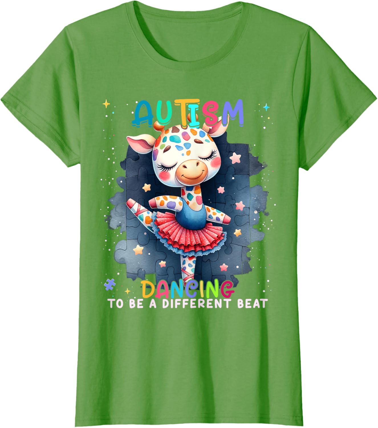 Autism Awareness Cute Unicorn Dancing To A Different Beat