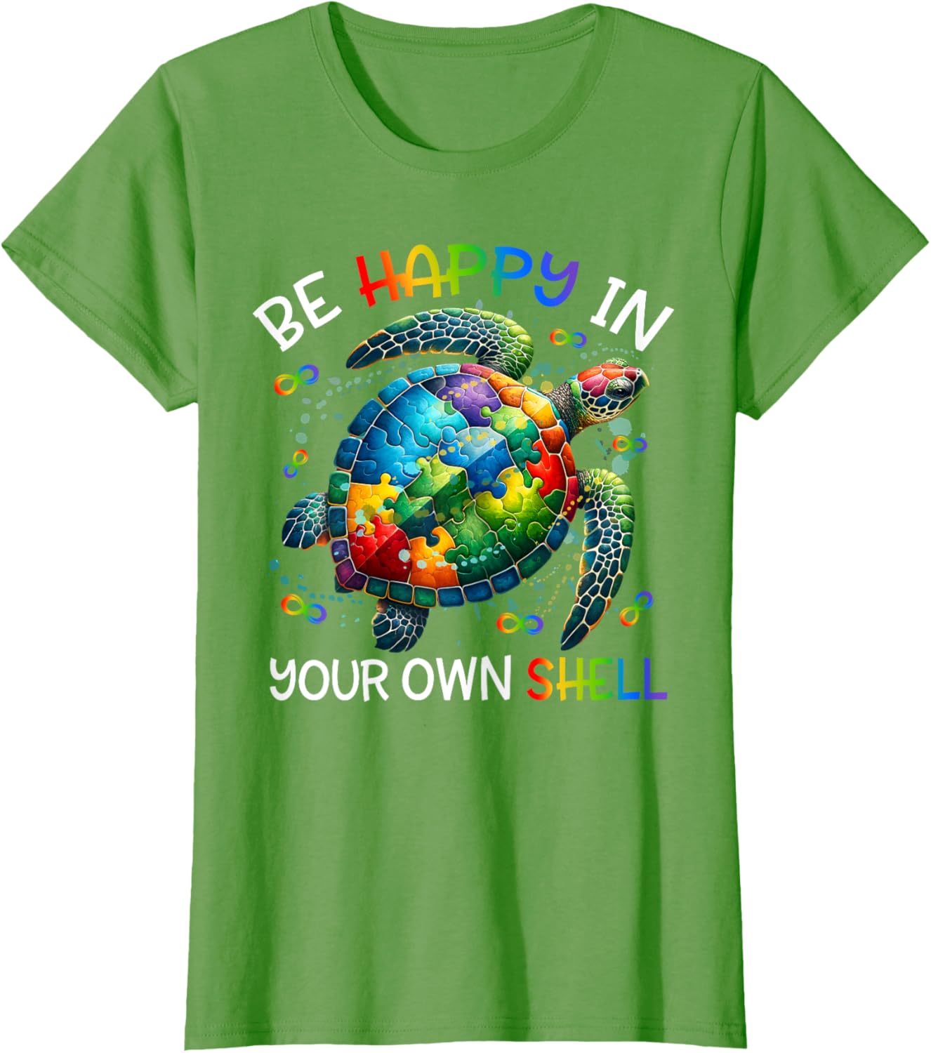 Puzzle Turtle Be Happy In Your Own Shell Autism Awareness