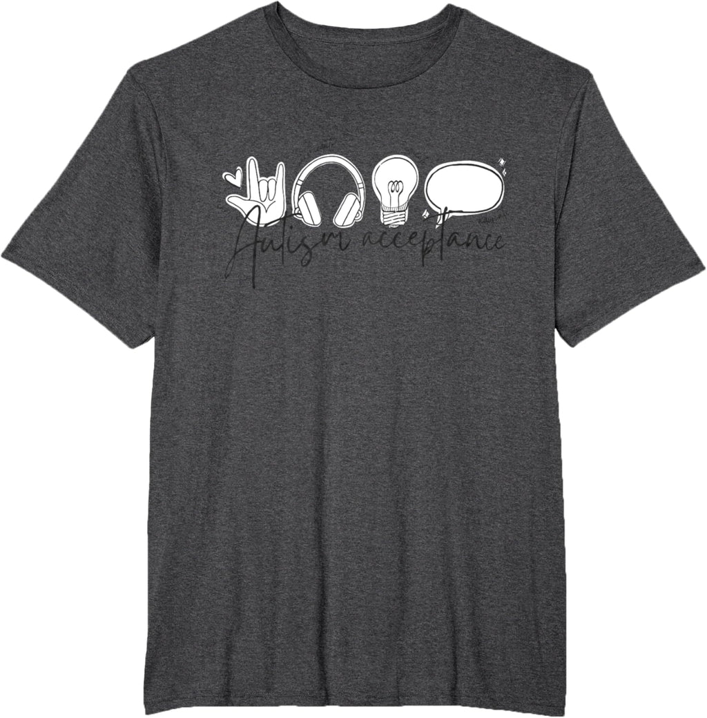 Autism Awareness Acceptance Shirt Support Mom Women Kid