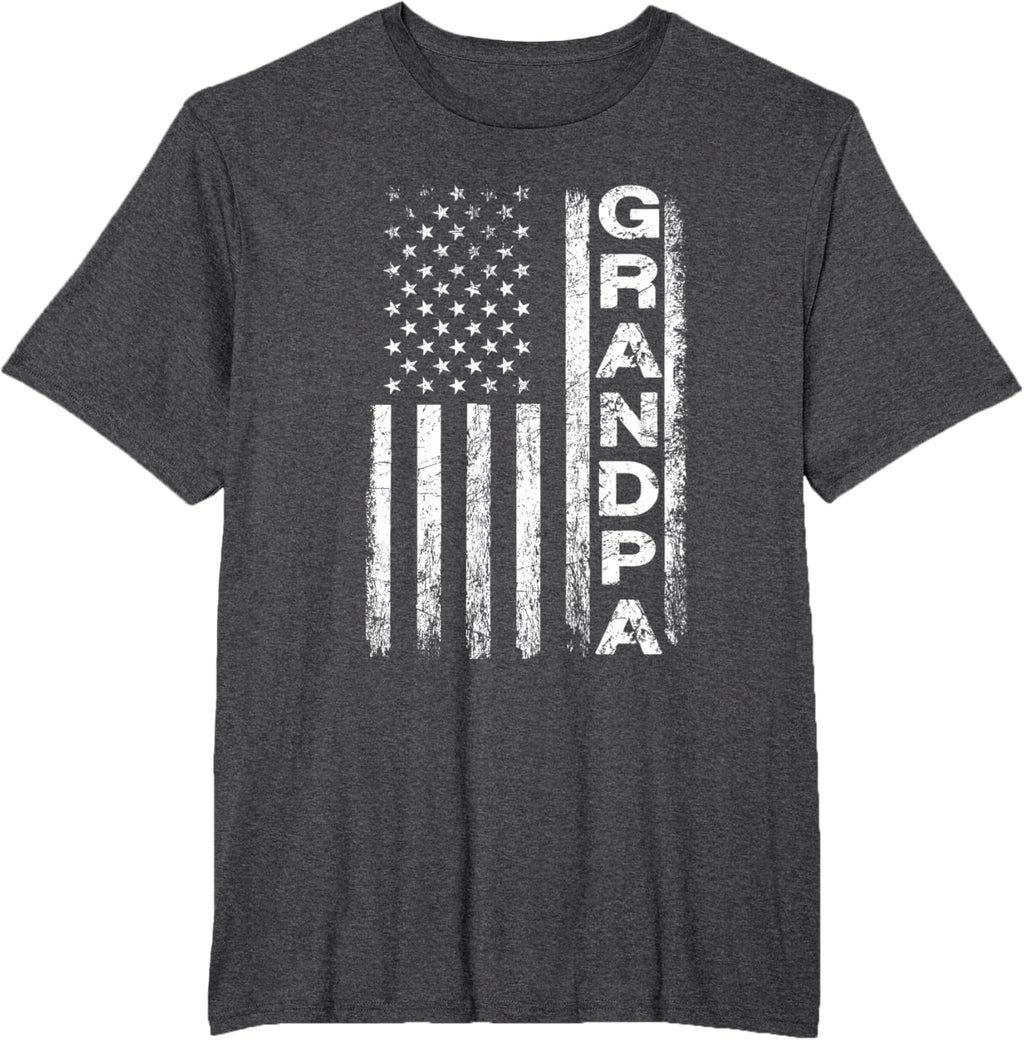 Grandpa Vintage American Flag Father's Day 4th of July Papa