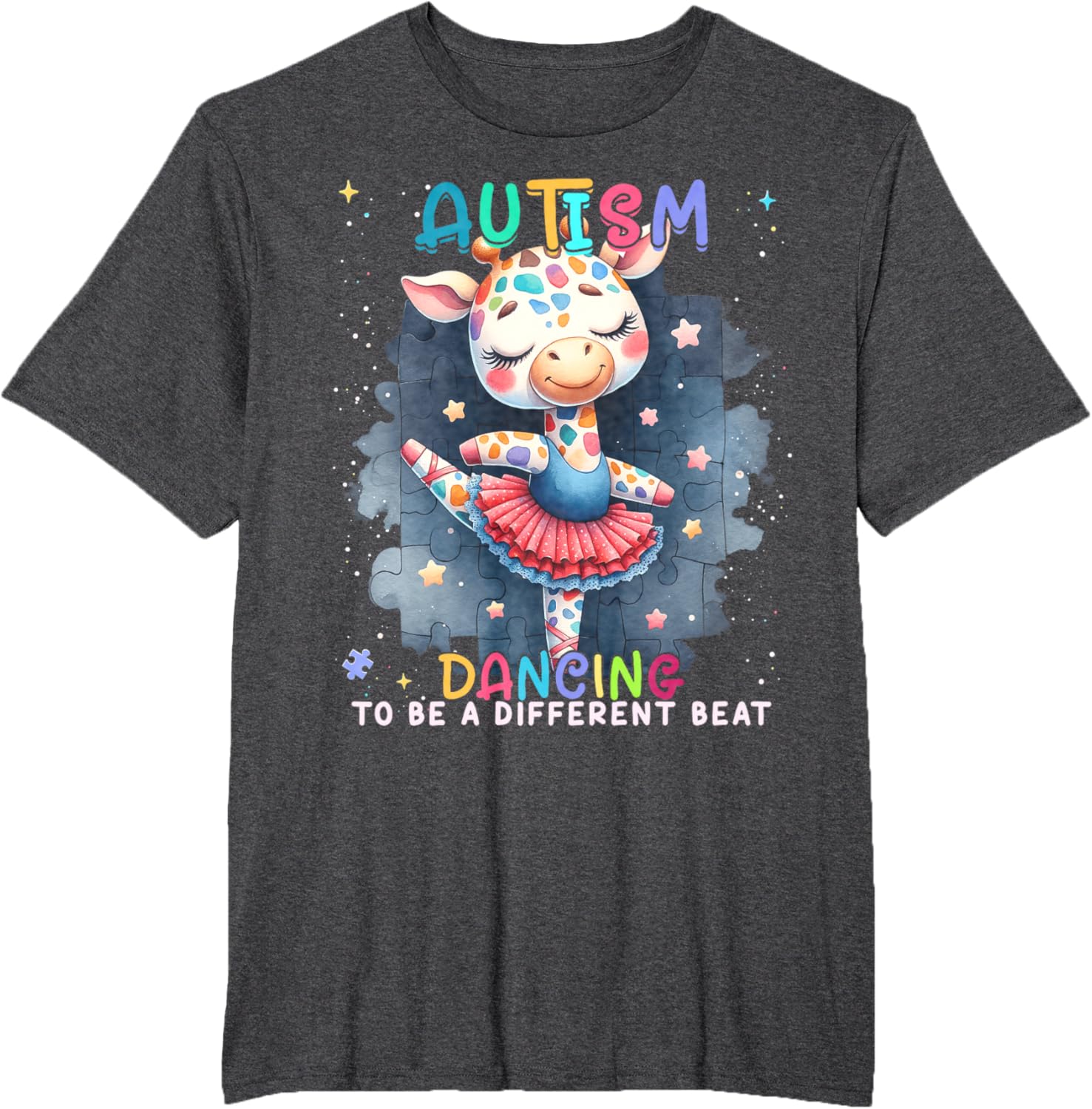 Autism Awareness Cute Unicorn Dancing To A Different Beat