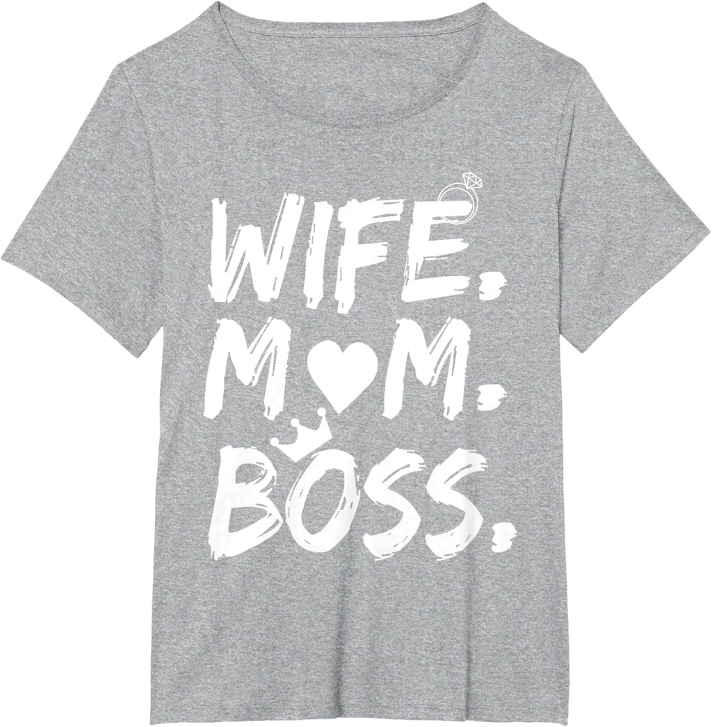 T-shirt for Wife Mom Boss Funny Mother's Day Mother Shirt