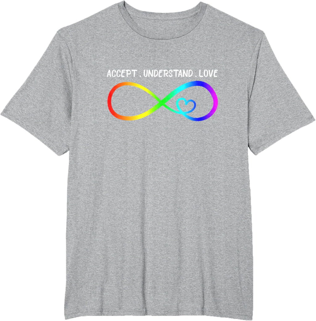 Accept Understand Love Heart Infinity Autism Awareness