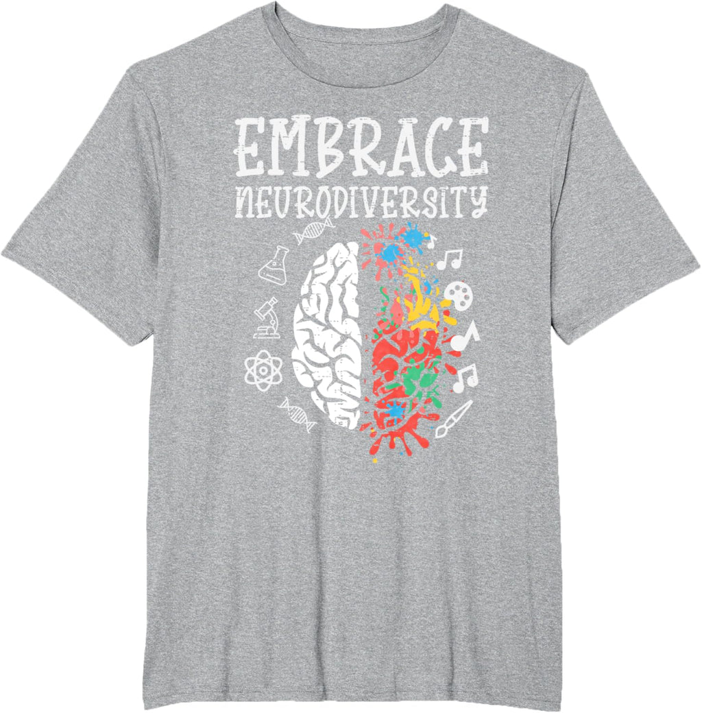Embrace Neurodiversity Autism Awareness ASD Men Women Kids