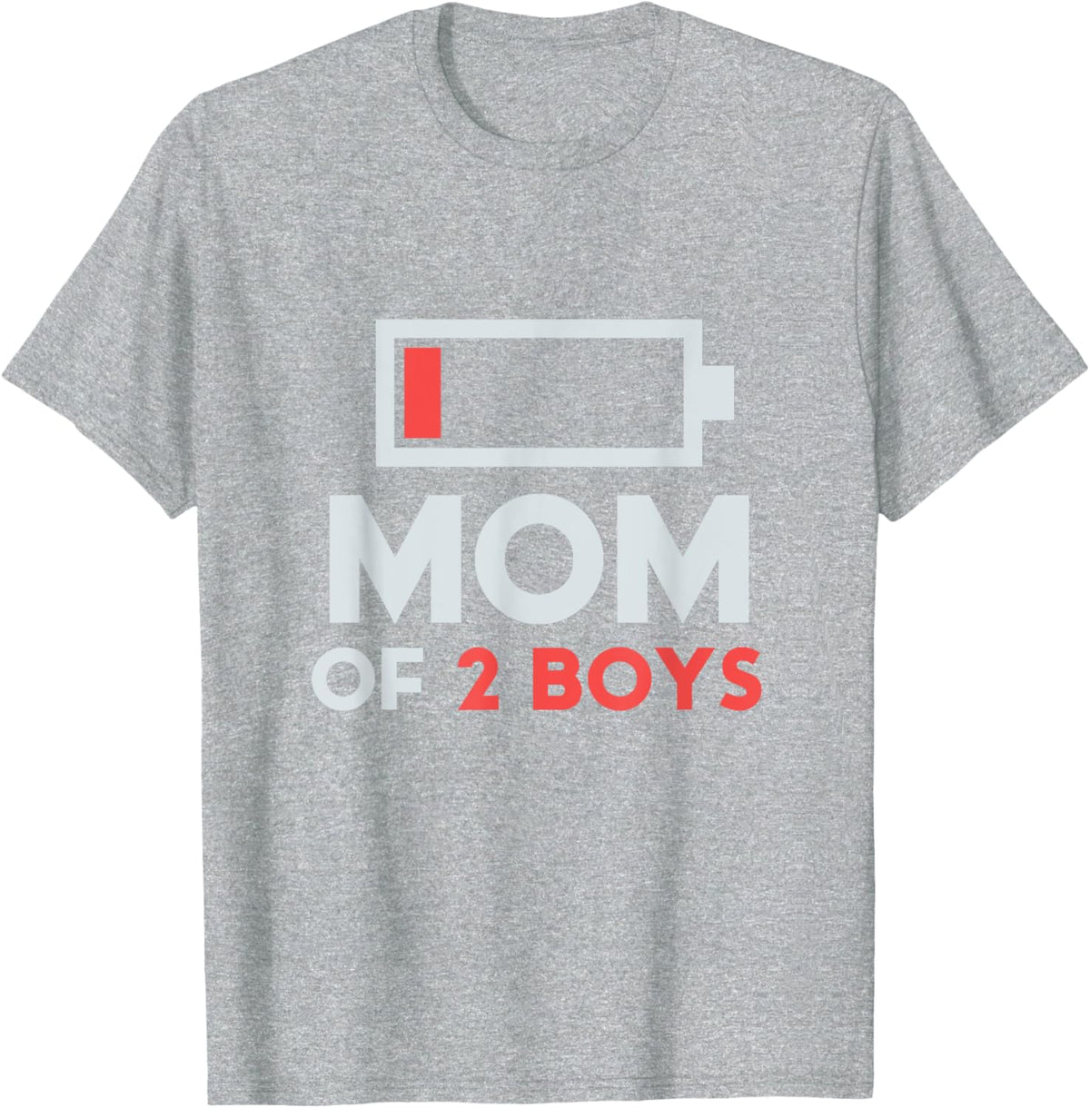 Mom of 2 Boys Gift from Son Mothers Day Birthday Women Mother Shirt