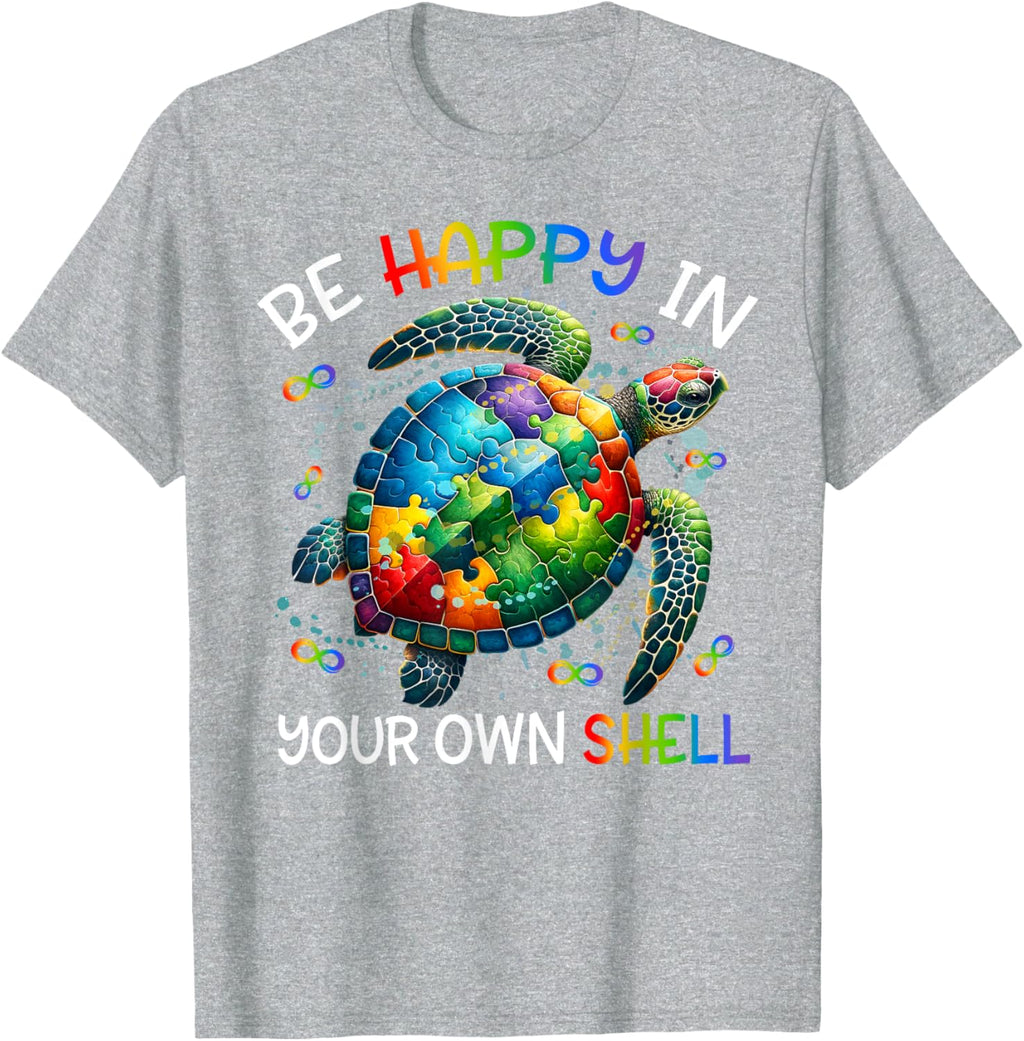 Puzzle Turtle Be Happy In Your Own Shell Autism Awareness