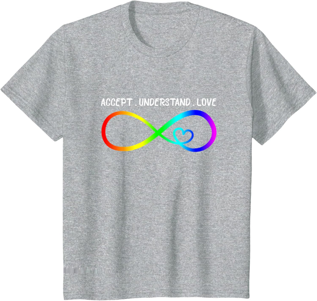 Accept Understand Love Heart Infinity Autism Awareness
