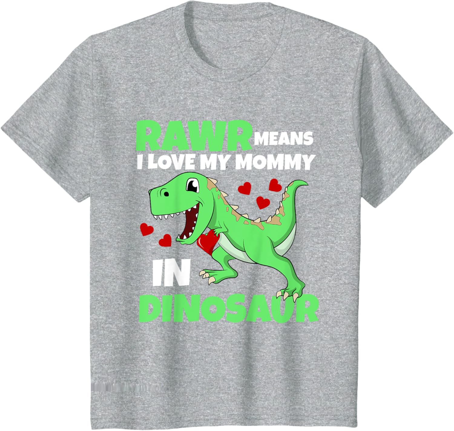 Kids I Love My Mommy Rawr Dinosaur Mom Mother's Day Toddler Boy Mother Shirt